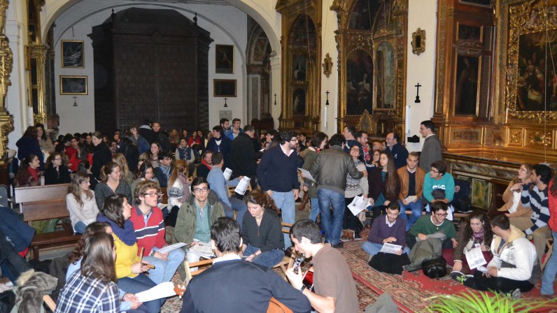 Más de 200 jóvenes en la vigilia de oración en Las Teresas