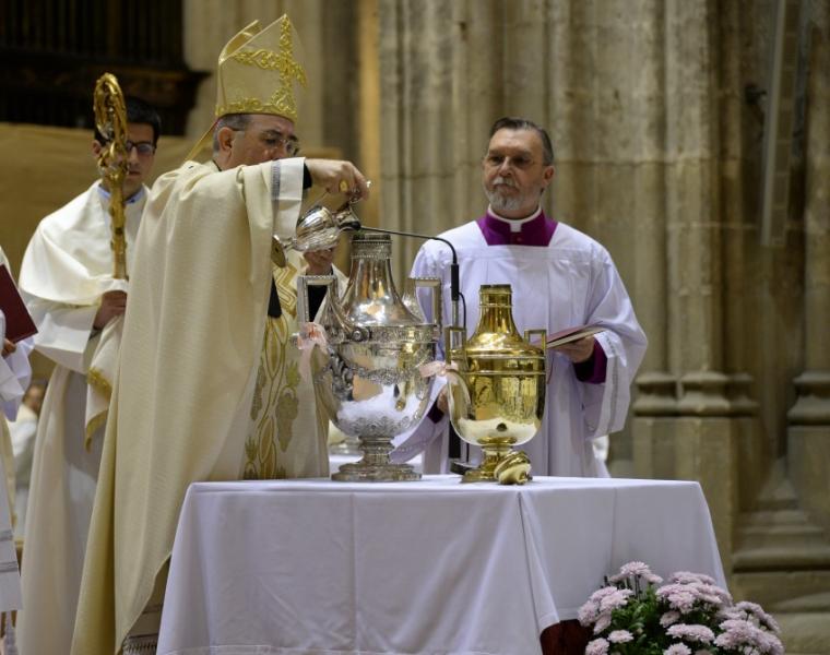 La Misa Crismal se celebrará el jueves 18 en la Catedral