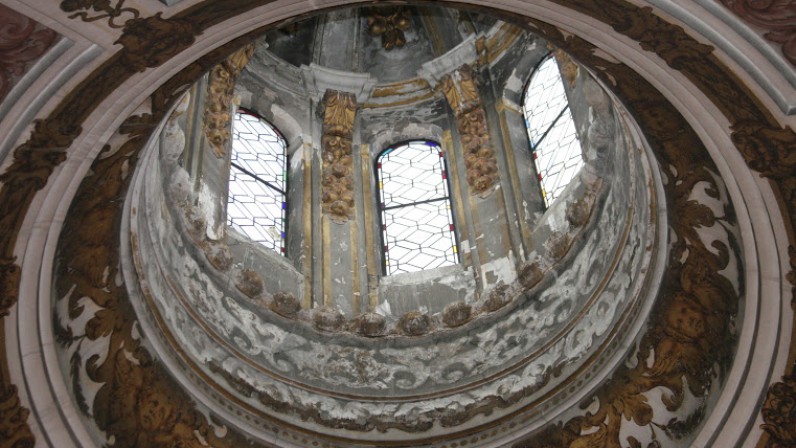 La linterna de la cúpula de la Parroquia de la Magdalena será restaurada en agosto