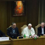 Papa Francisco durante el encuentro con alcaldes