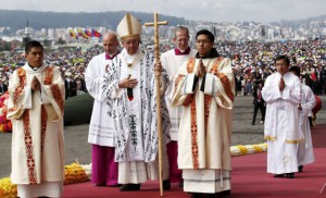 papa francisco en Quito