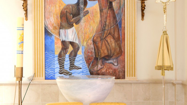 Felipe bautiza a un eunuco