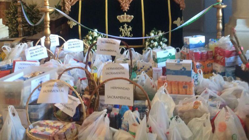1800 kilos de alimentos para Cáritas parroquial en Bormujos