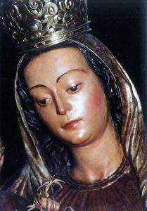 Virgen de las Huertas detalle