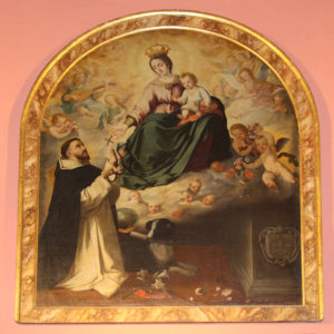 Virgen entregando Rosario