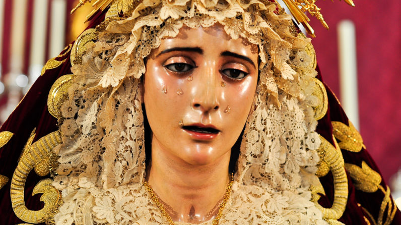 La Virgen de los Dolores saldrá en procesión solemne con ocasión del 75 aniversario de la parroquia del Cerro del Águila