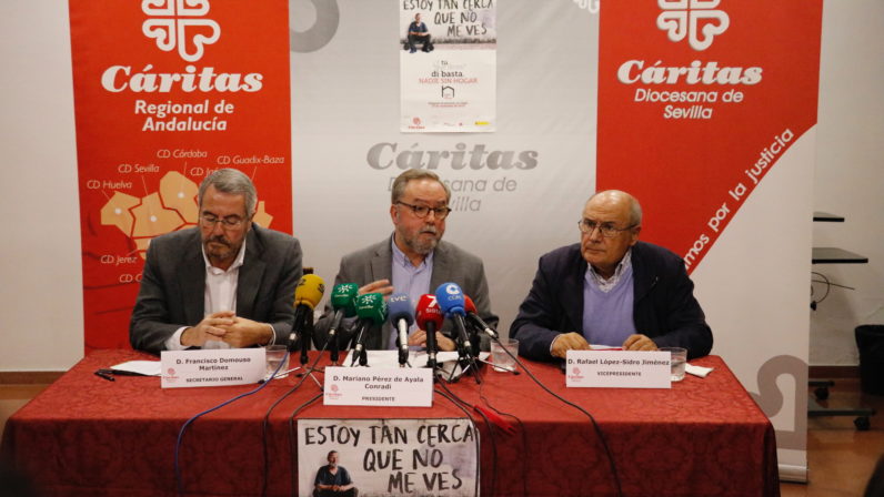 Las Cáritas andaluzas invirtieron en 2017 5,3 millones de euros para atender a más de 6.000 personas sin hogar