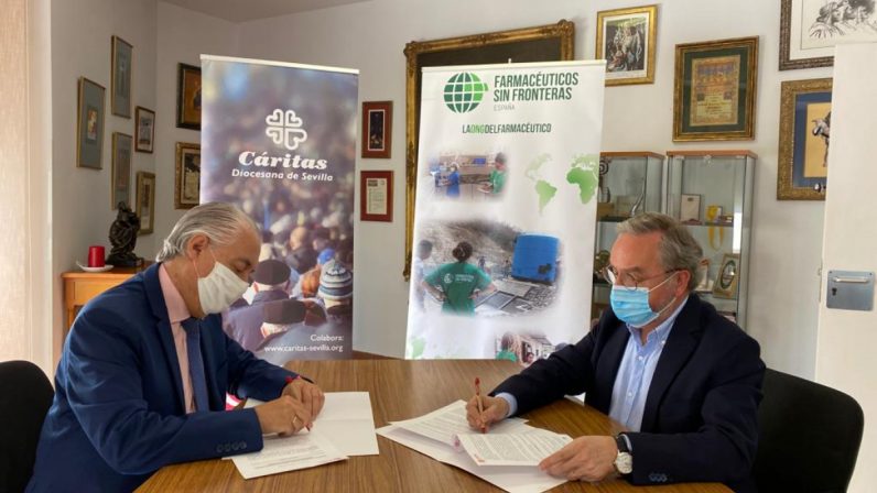 Cáritas Sevilla firma un convenio de colaboración con Farmacéuticos Sin Fronteras de España