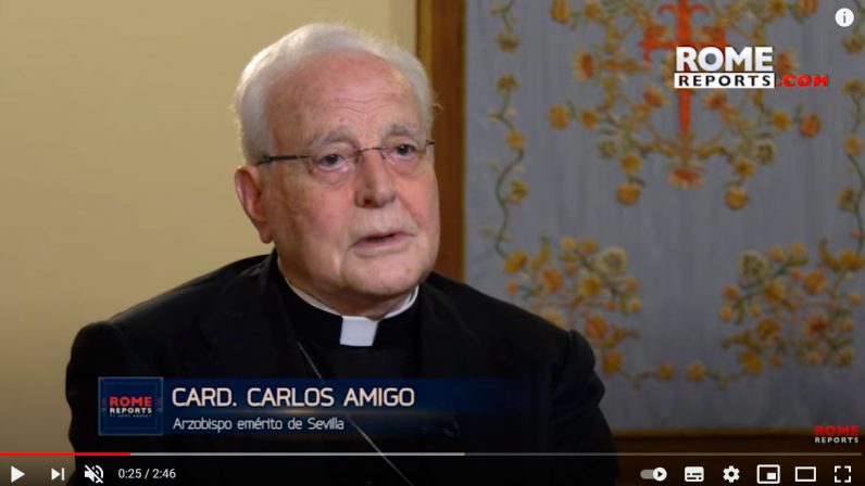 Cardenal Amigo: “Querría ser recordado como un franciscano que trató de servir a Dios y a sus hermanos”