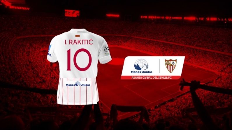 El Sevilla FC lucirá el logo de Manos Unidas bajo el dorsal en Europa