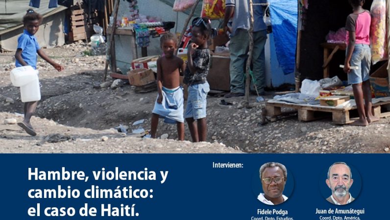 Manos Unidas convoca la mesa redonda: “Hambre, violencia y cambio climático: el caso de Haití”
