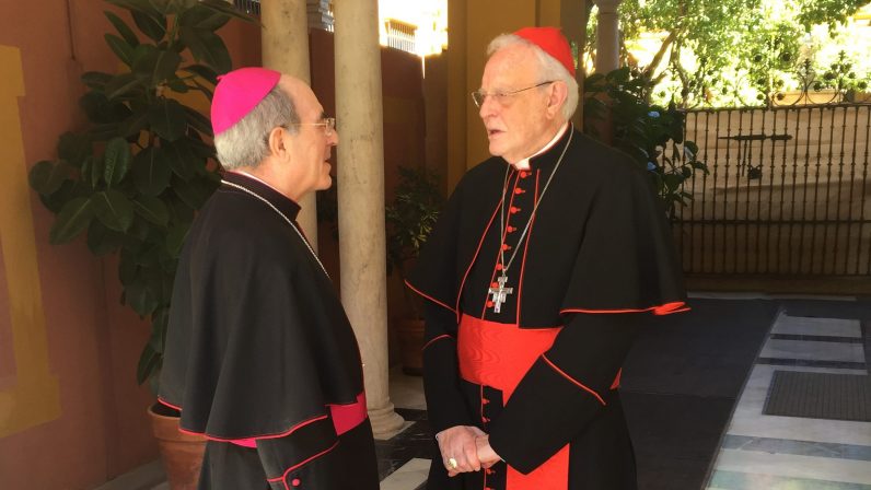 Monseñor Asenjo visita al cardenal Amigo en Guadalajara