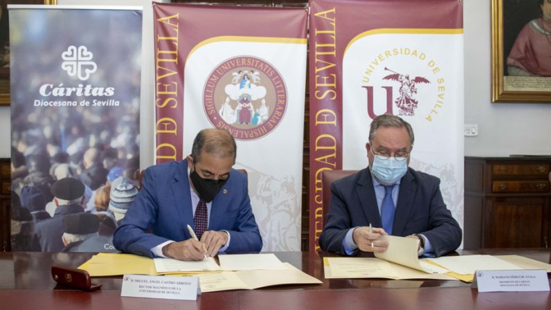 Cáritas Diocesana y la Escuela Técnica Superior de Ingeniería de Edificación firman un acuerdo de colaboración