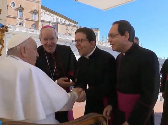 Encuentro del arzobispo y los obispos auxiliares electos de Sevilla con el papa Francisco