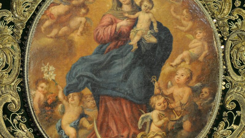 Pintura del Simpecado de la Virgen de la Esperanza, Iglesia de Santiago (Sevilla)