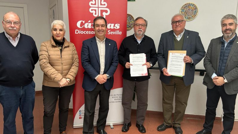 Más de cuarenta ‘Entidades con corazón’ colaboran con Cáritas Sevilla
