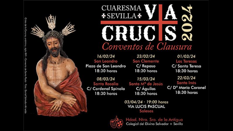 La Hermandad de la Antigua organiza un nuevo ciclo de viacrucis en los conventos de clausura